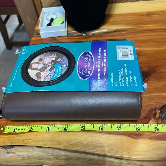 Vintage 1990's Family Organizer & Wallet Zippered Binder Calculator Memo Pad NEW - Picture 5 of 15